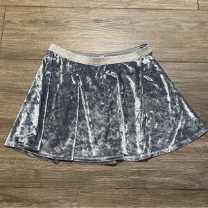 SO Gray Glittery Skater Skirt